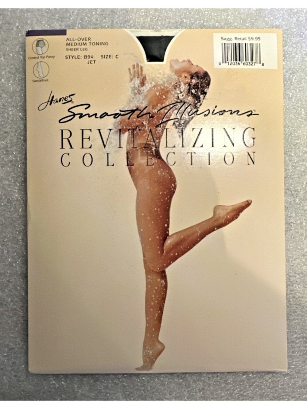 Hanes Smooth Illusions Pantyhose Revitalizing Collection Size C Jet Black - B94